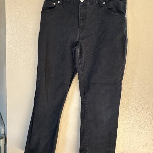 Levi's 550 Black‎ Bootcut Jeans   Size 14L - Picture 2 of 9